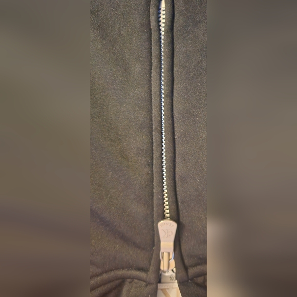 Calvin Klein zip front pocket, fleece lined hooded sweater - Picture 3 of 6